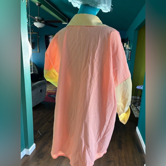 Neon Multi-Color Button Up - Picture 3 of 3